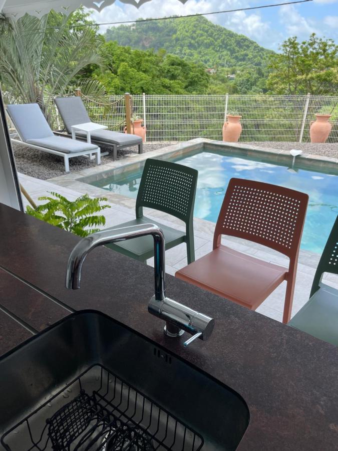 Les Appart Villa Sunbay Caraibes Avec Piscine Privative Vue Mer Et Montagne Le François Exteriér fotografie